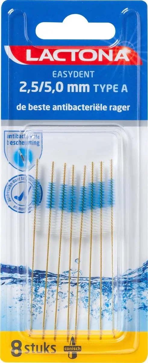 Lactona Ragers Easydent Type A Geel 2,5-5mm - 8 Stuks