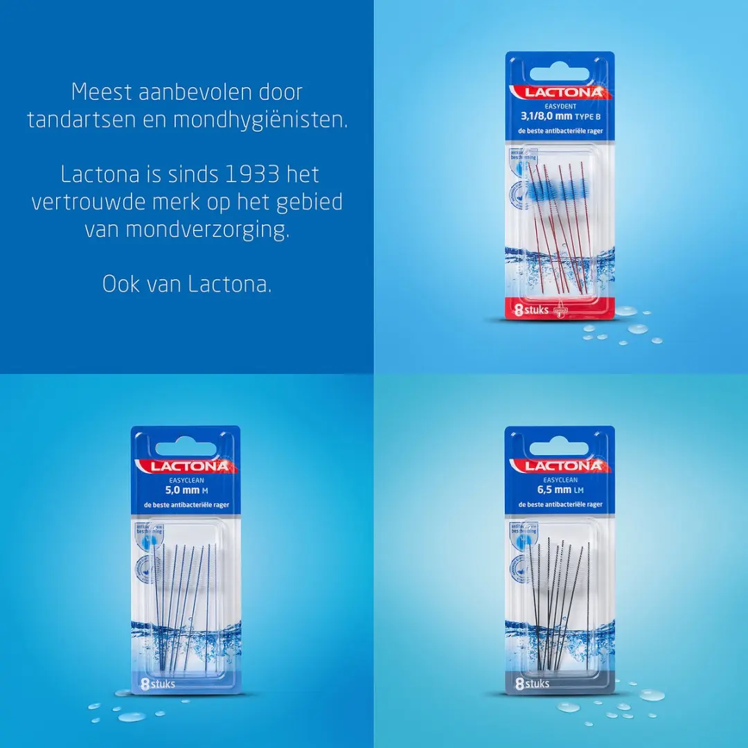 Lactona Ragers Easydent Type A Geel 2,5-5mm - 8 Stuks - afbeelding 6 van 6