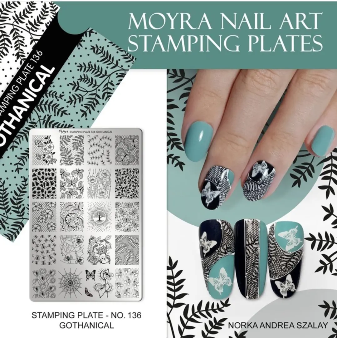 Moyra Stamping Plate 136 GOTHANICAL - 55g