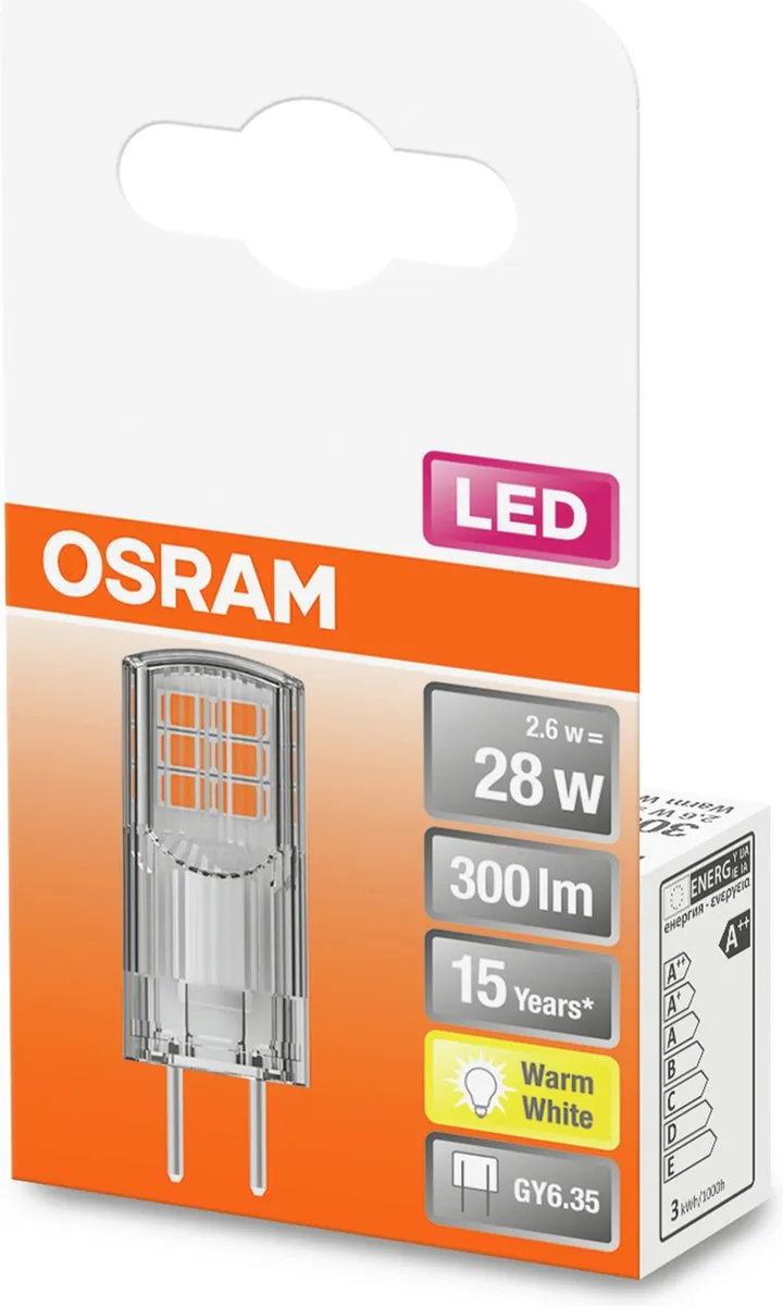LEDVANCE OSRAM GY6.35 Ballon 2.6W Warmwit - 2700K