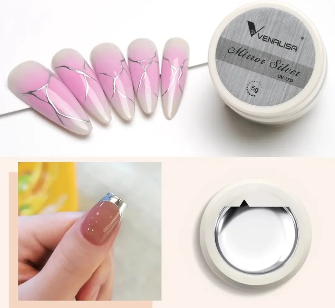 Venalisa UV Gellak Metallic Zilver 5g