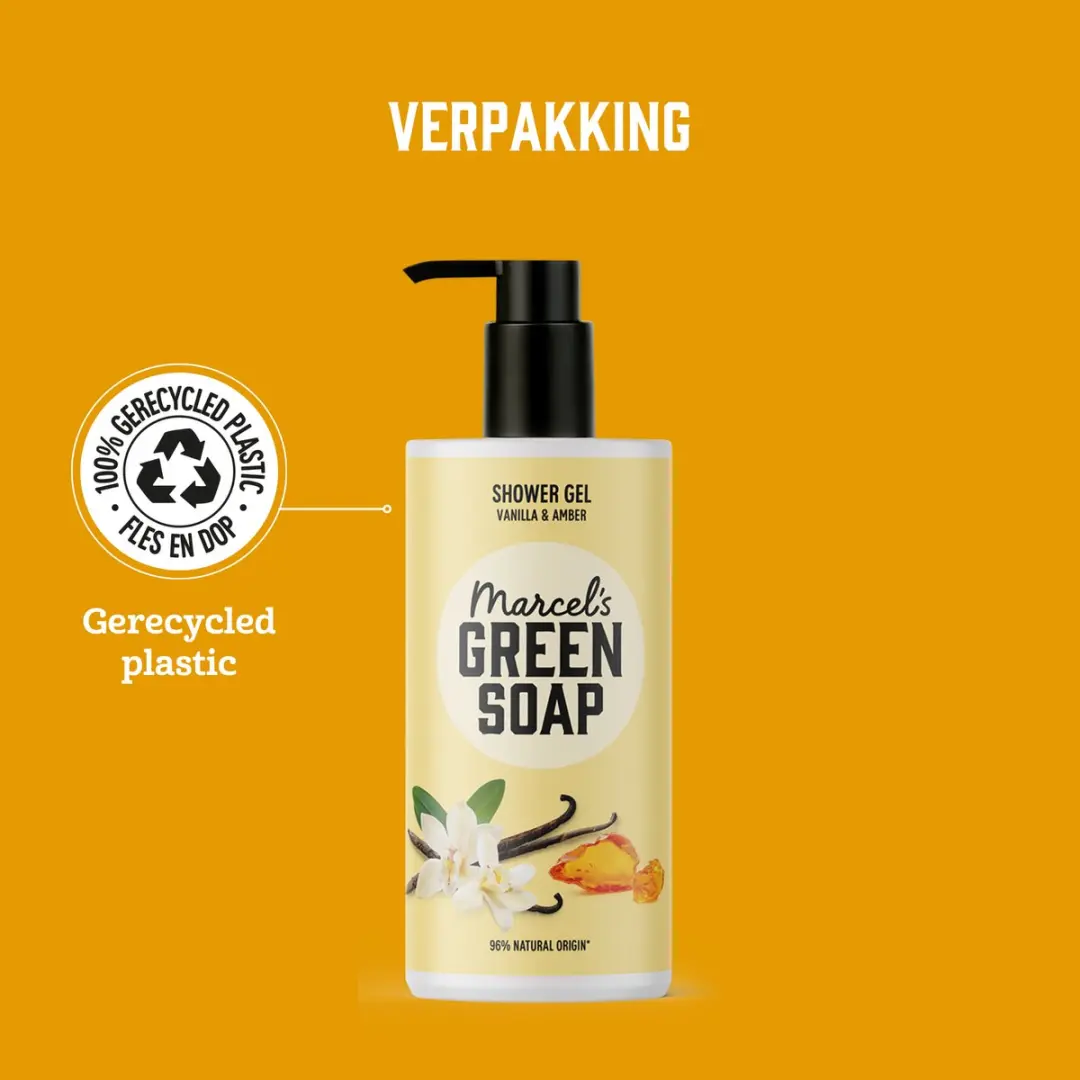 Marcel's Green Soap Douchegel Vanille & Amber 6x300ml