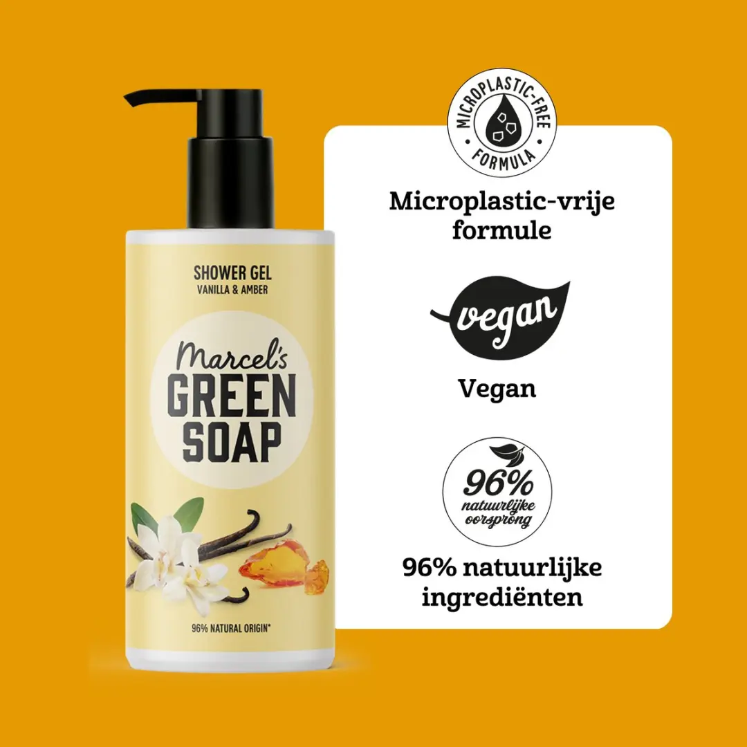 Marcel's Green Soap Douchegel Vanille & Amber 6x300ml