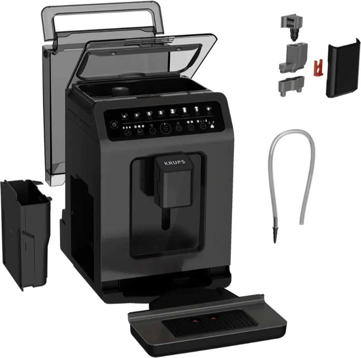 Krups Evidence EA89ZB10 Volautomatische Espressomachine - Antraciet