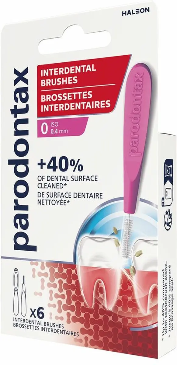 Parodontax Interdentale Ragers 0,4mm ISO 0 - 36 Stuks