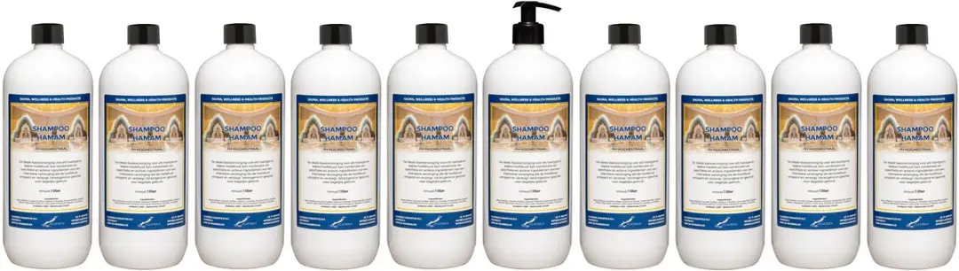 Splashbox Cosmetics Shampoo Hamam 1L - 10 Stuks