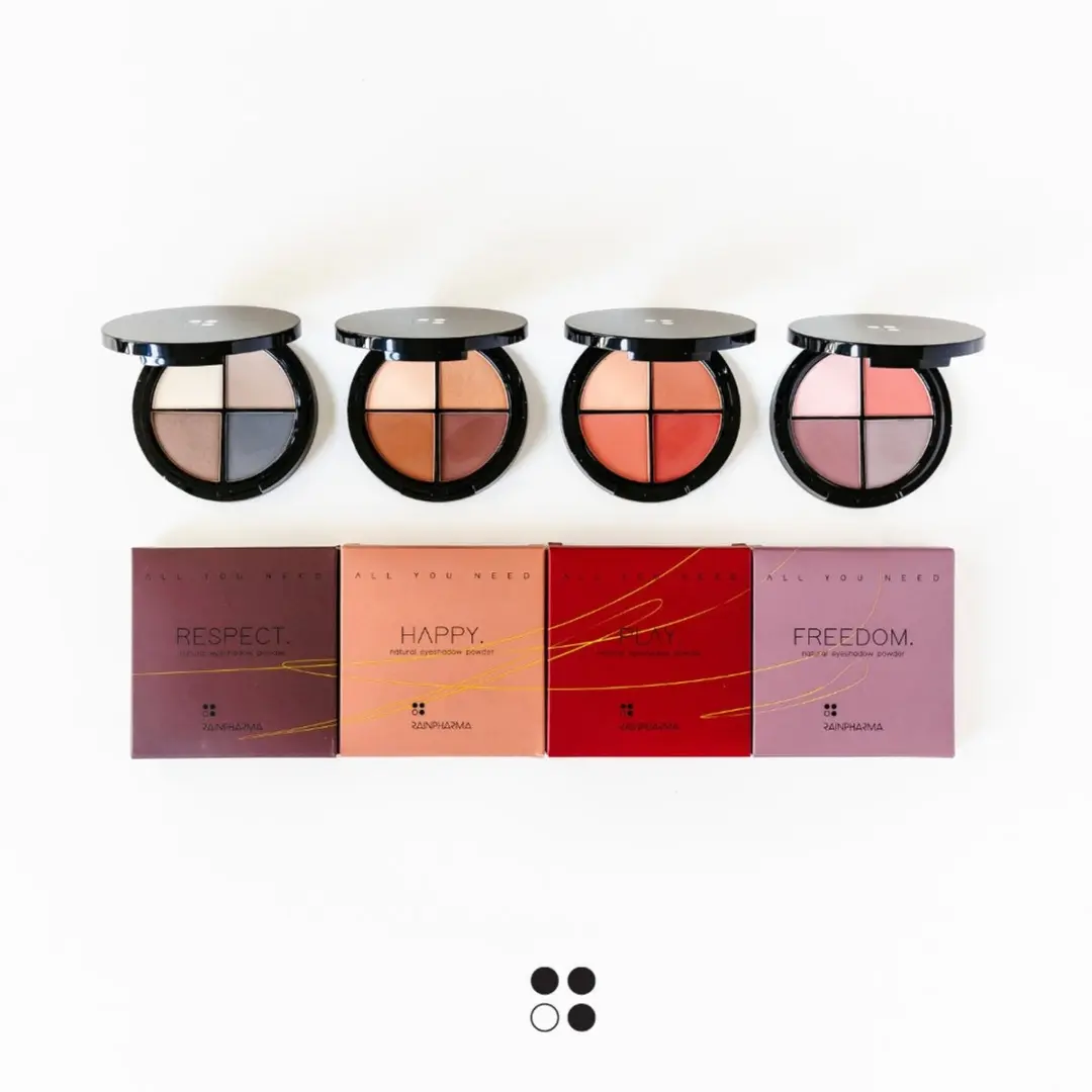 RainPharma Natural Eyeshadow Freedom Palette - 4 Kleuren - 10g Totaal - afbeelding 6 van 6