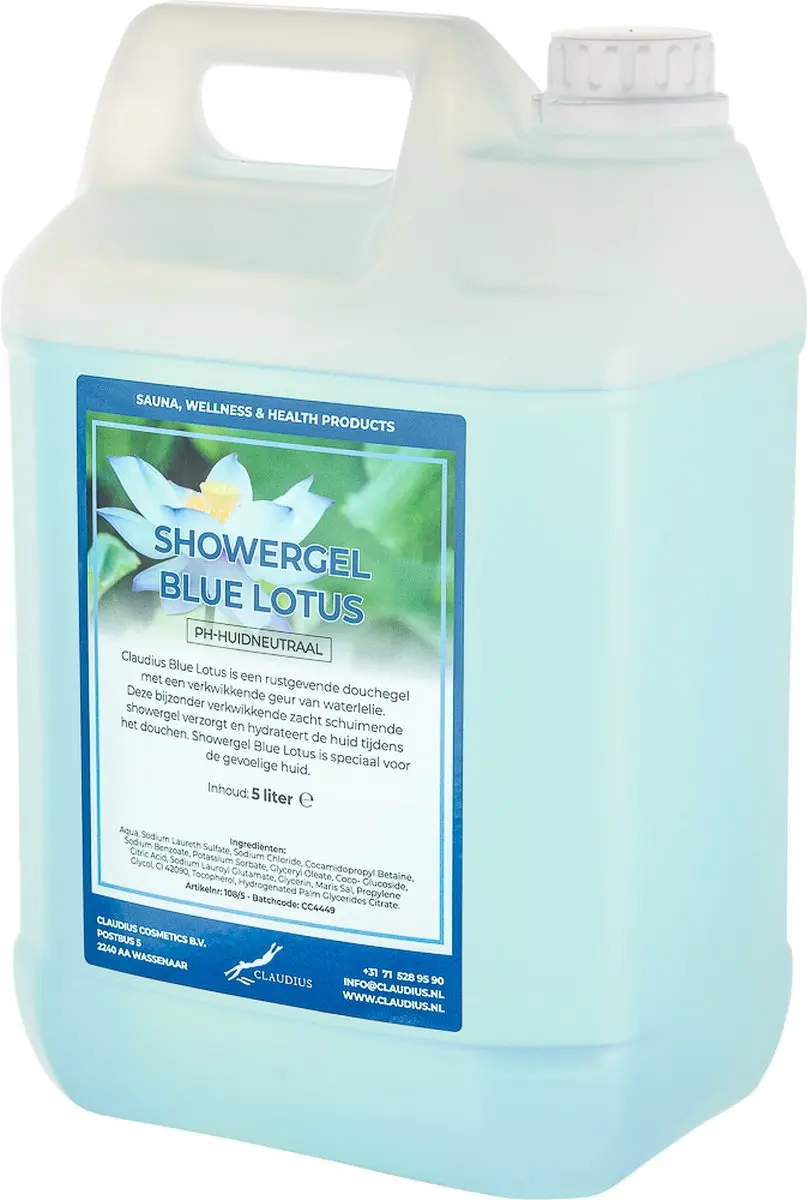 Splashbox Cosmetics Claudius Douchegel Blue Lotus 5L