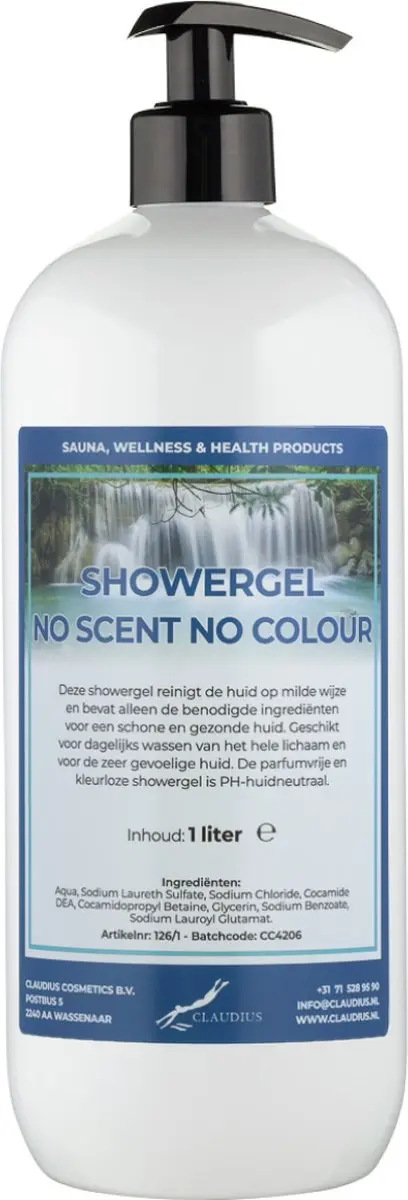 Splashbox Cosmetics Douchegel No Scent No Colour 1L