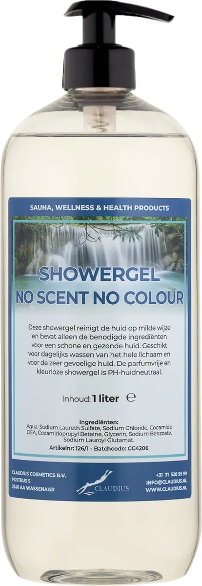 Splashbox Cosmetics Douchegel No Scent No Colour 1L