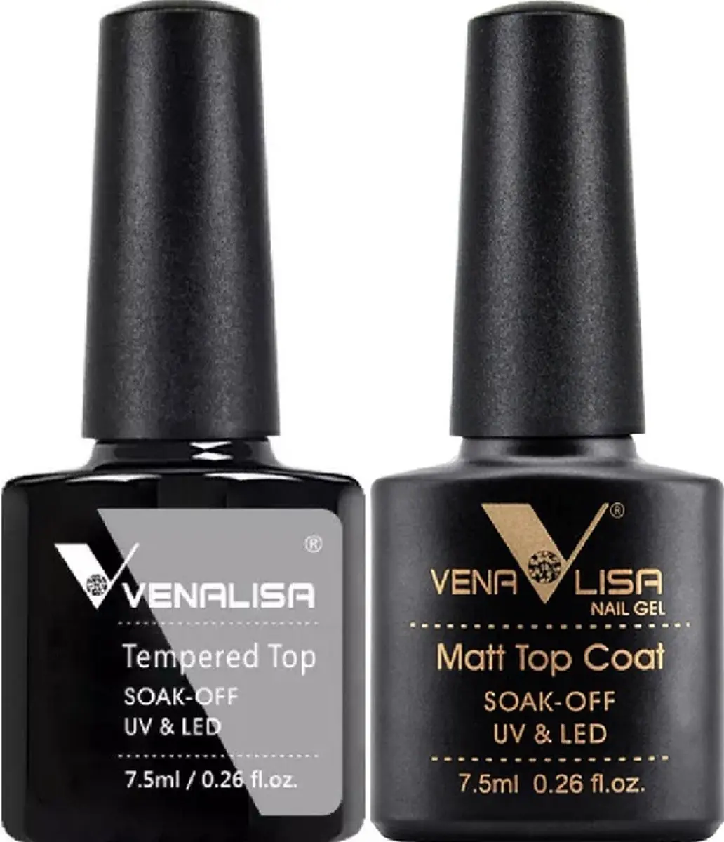 Venalisa Top & Matte Topcoat UV Gellak Set 15ml