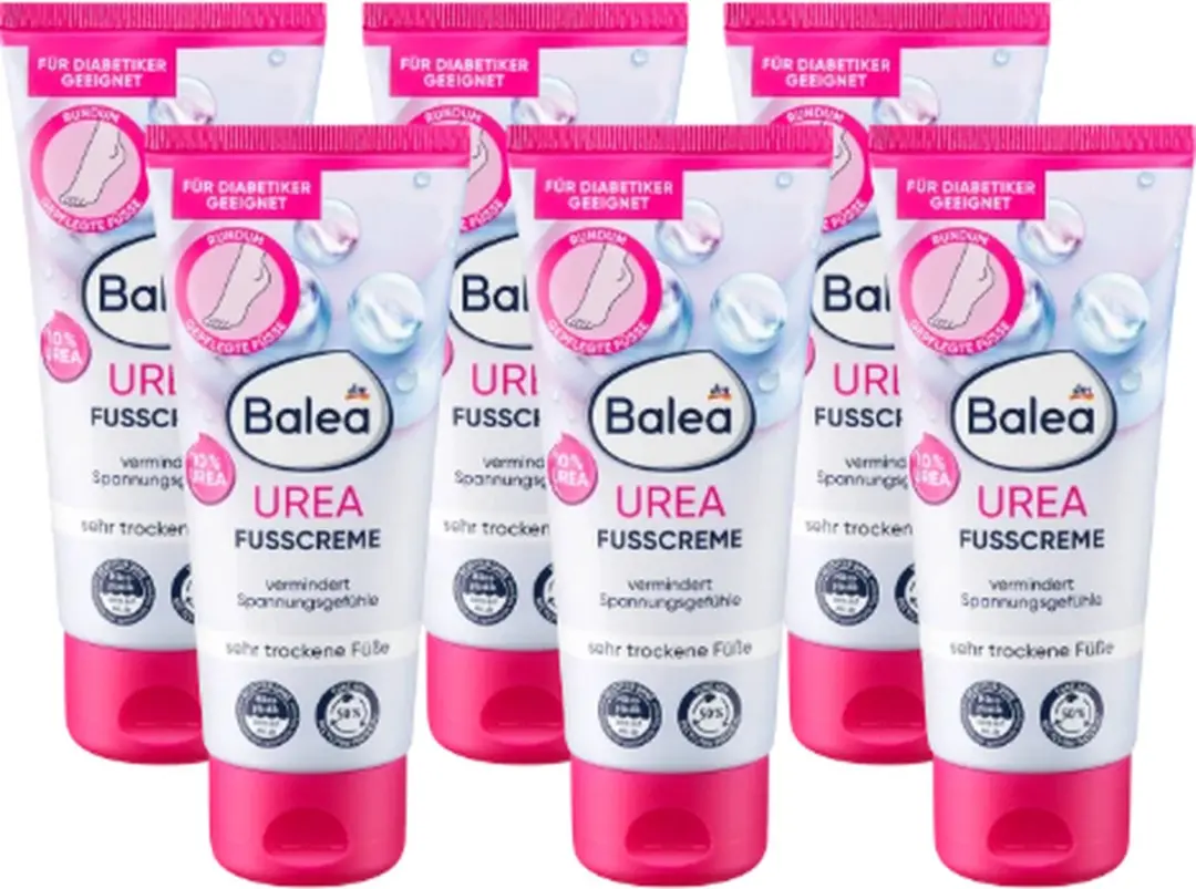 Balea Voetcrème 10% Ureum 6x100ml
