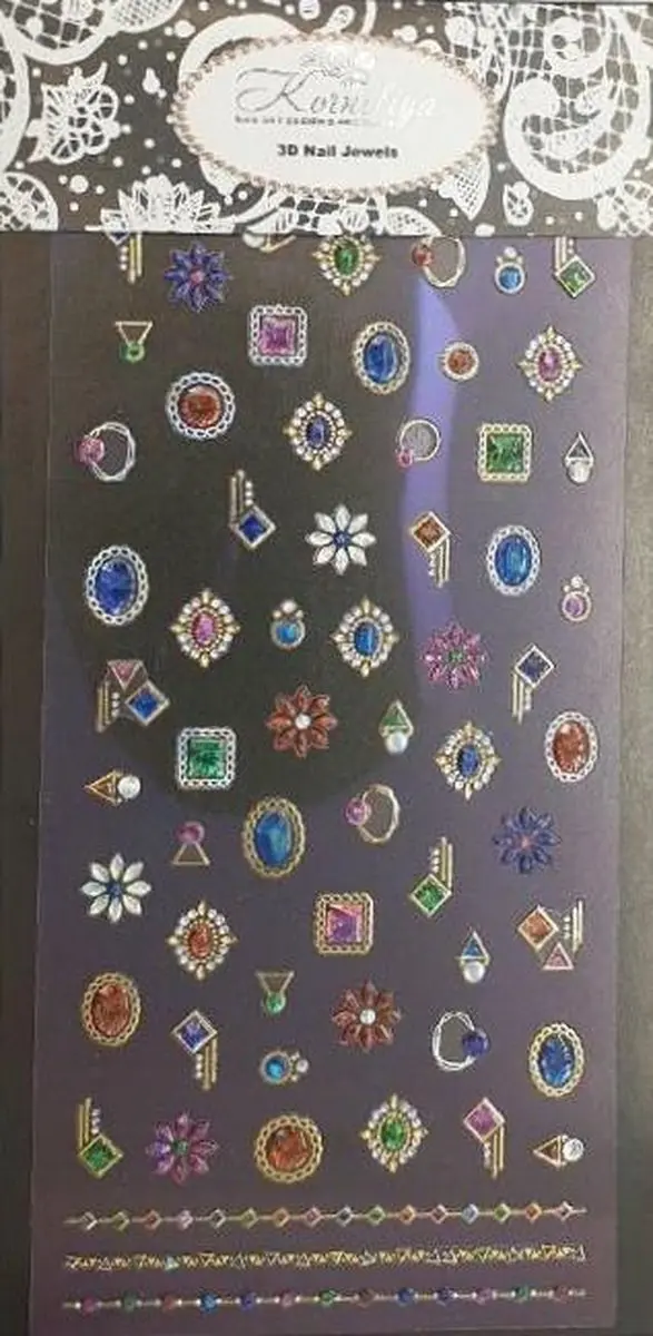 Korneliya 3D Nail Jewels XL04 Nagelstickers