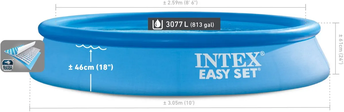 Intex Easy Set Pool 28116NP - Ø305cm x 61cm - Blauw