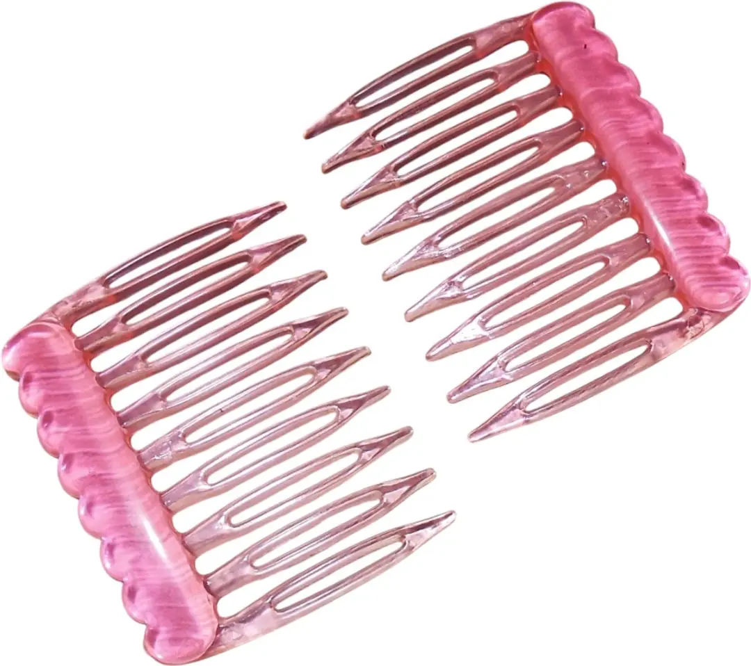 Hairmode Haarkam-Zijkam Transparant Roze