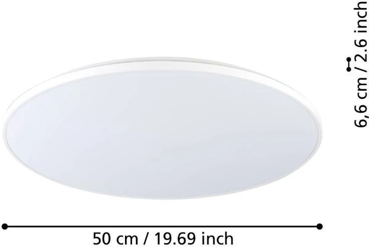 Eglo Crespillo Plafondlamp LED - Ø50cm Wit
