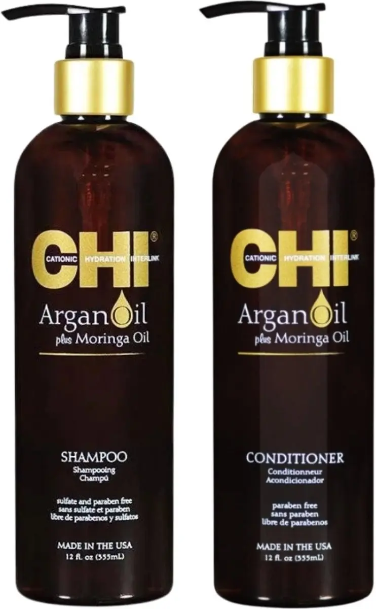 Chi Natural Life Argan Oil Duo Set - 2x355ml