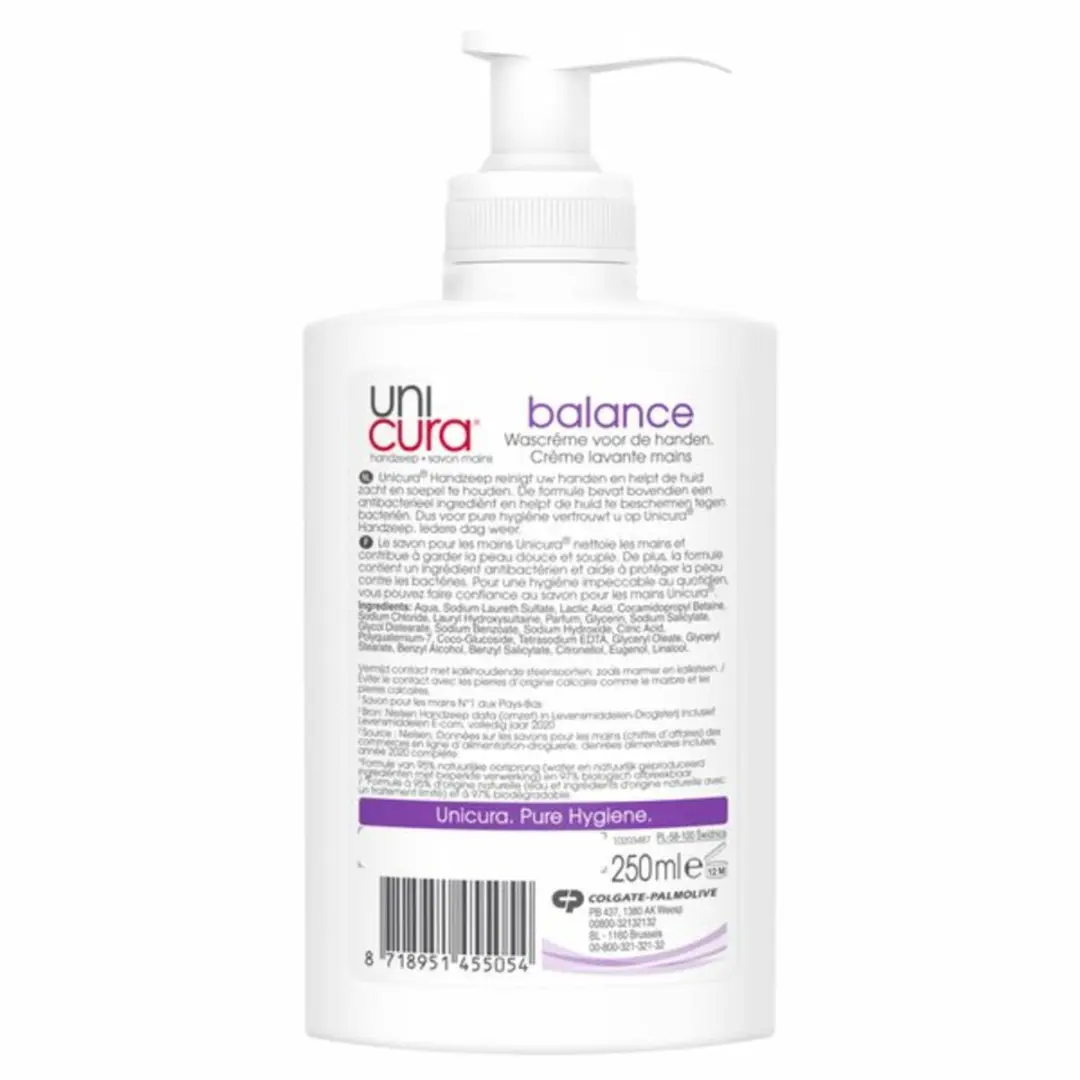 Unicura Antibacteriële Handzeep Balance 250ml - 3 Stuks