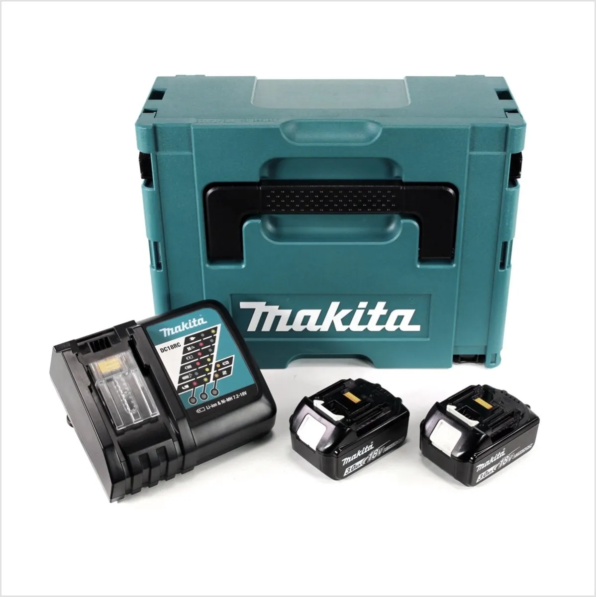 Makita Power Source Kit 18V 2x BL1830B 3.0Ah + DC18RC Oplader