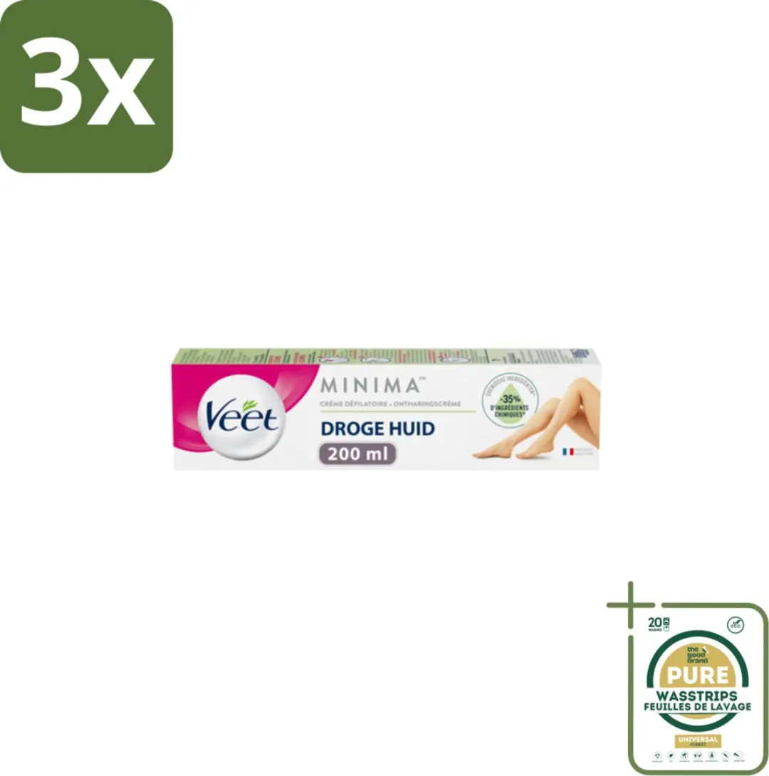 Veet Minima Ontharingscrème 600ml - 3 Stuks