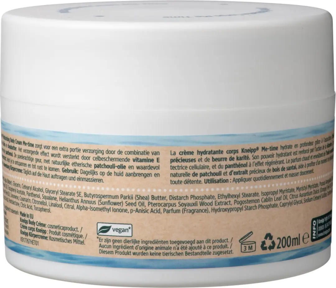 Kneipp Moistorizing Bodycrème Me Time - 4x200ml