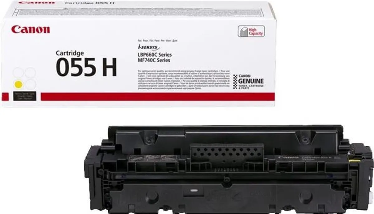 Canon 055H Geel Tonercartridge - 5900 Pagina's