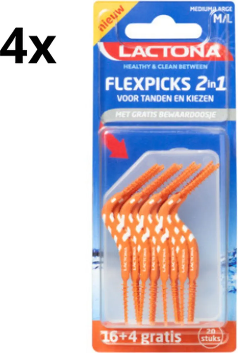Lactona FlexPicks 2in1 M/L Oranje