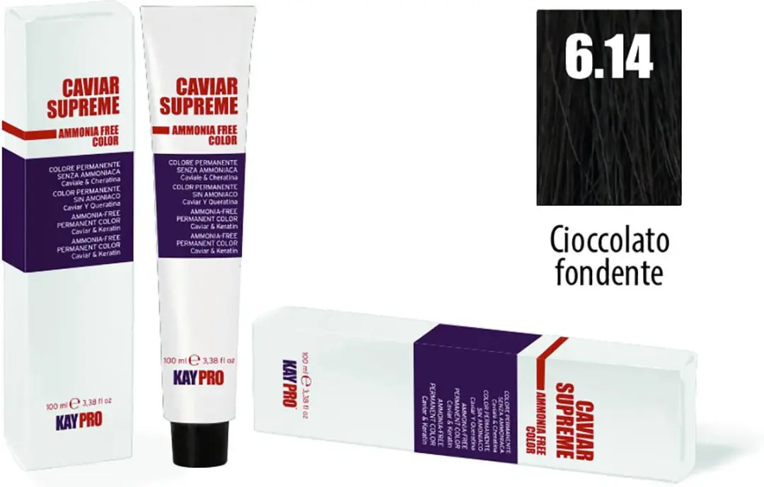 KayPro Caviar Supreme 6.14 Permanent Haarkleuring 100ml - Donker Blond