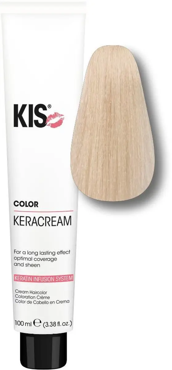 KIS KeraCream Color 12FB Permanent Haarkleuring 150ml - Zeer Licht Blond