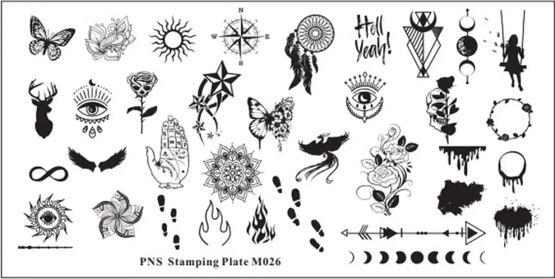 Korneliya PNS Stamping Plate MINI M026 - 26