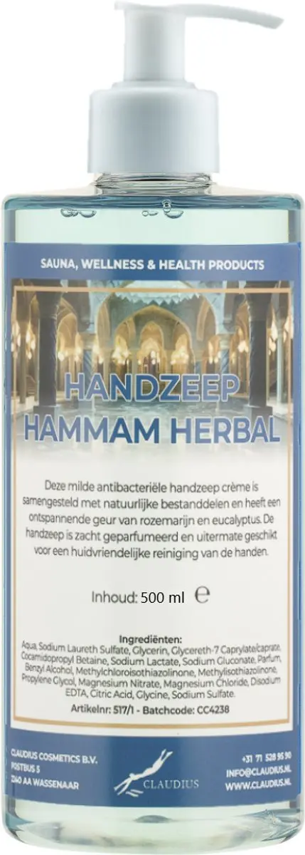 Splashbox Cosmetics Hammam Herbal Handzeep 500ml