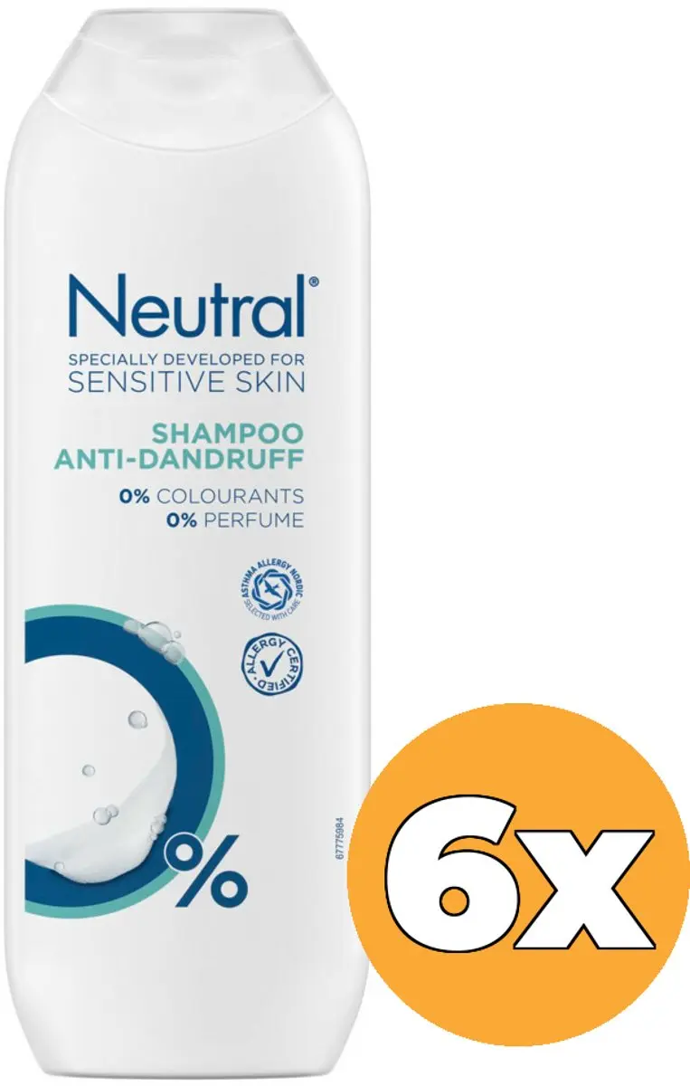 Neutral Anti-Dandruff Shampoo 250ml - 6 Stuks