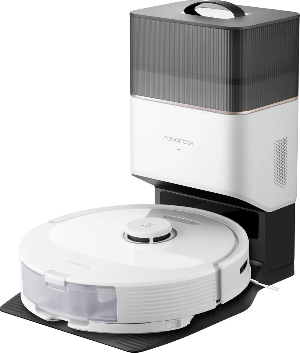 Roborock Q8 Max+ - Robotstofzuigers - Wit - DuoRoller - Obstakel vermijden met Oplaad/afvalstation