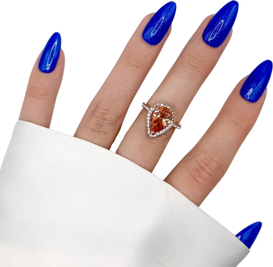 SD Press on Nails B-214 Plaknagels Blauw - 20 Stuks