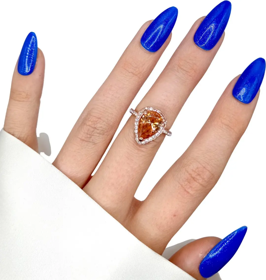 SD Press on Nails B-214 Plaknagels Blauw - 20 Stuks