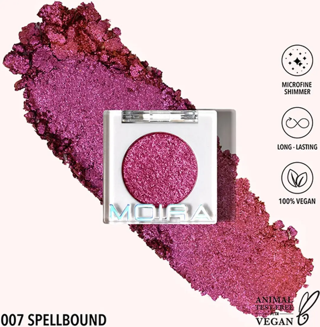 Moira Chroma Light Shadow 07 Spellbound Oogschaduw - 1.4 g - Roze