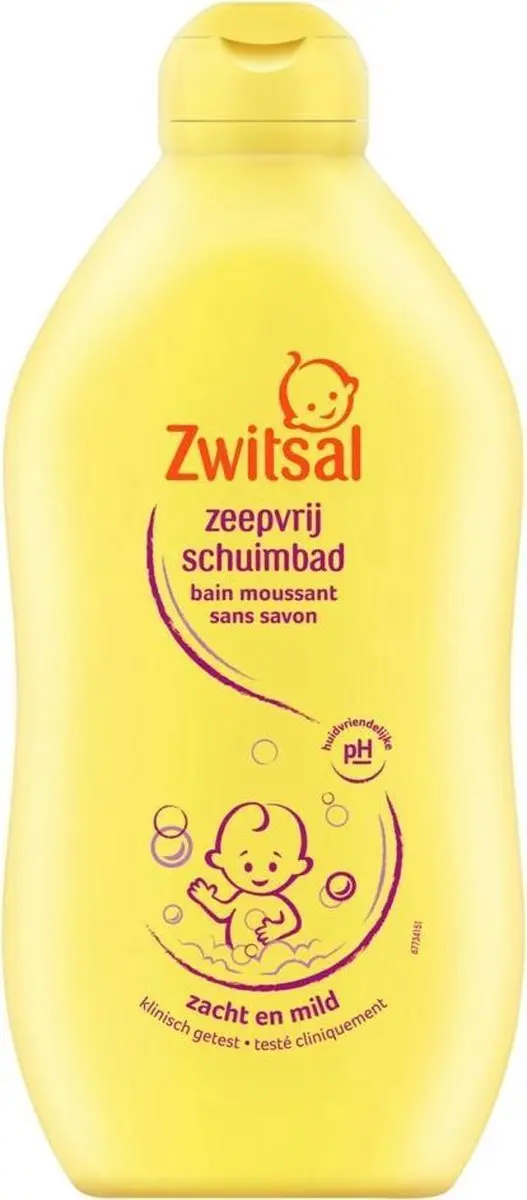 Zwitsal Schuimbad Zeepvrij 400ml - 24 Stuks