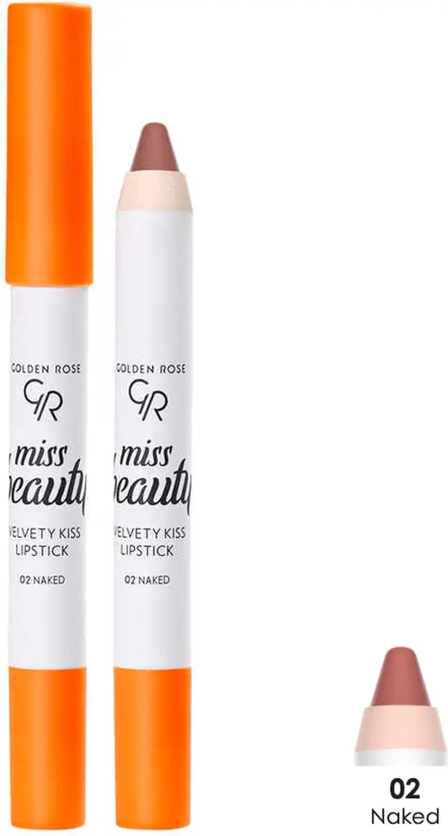 Golden Rose Miss Beauty Velvety Kiss Lipstick 02 Naked