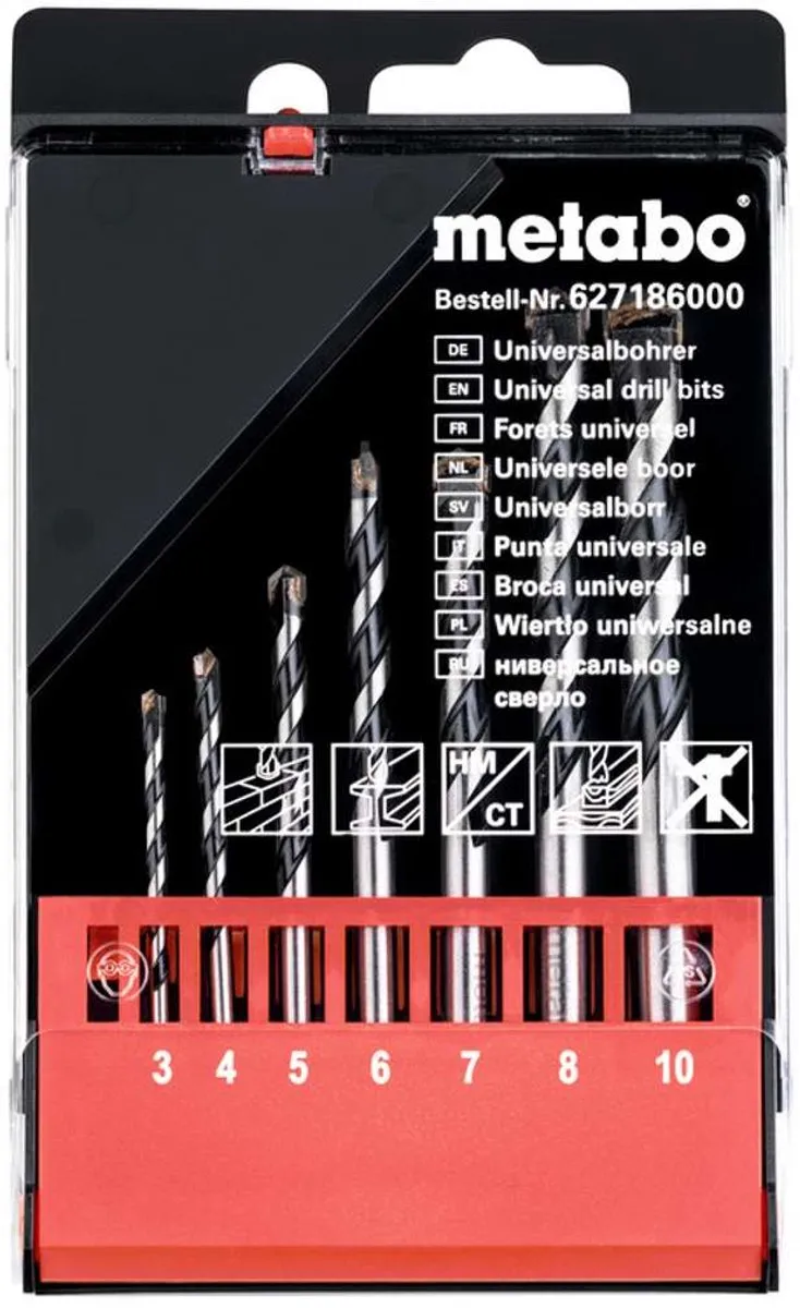 Metabo 7-delige Universele Boor Set 627186000