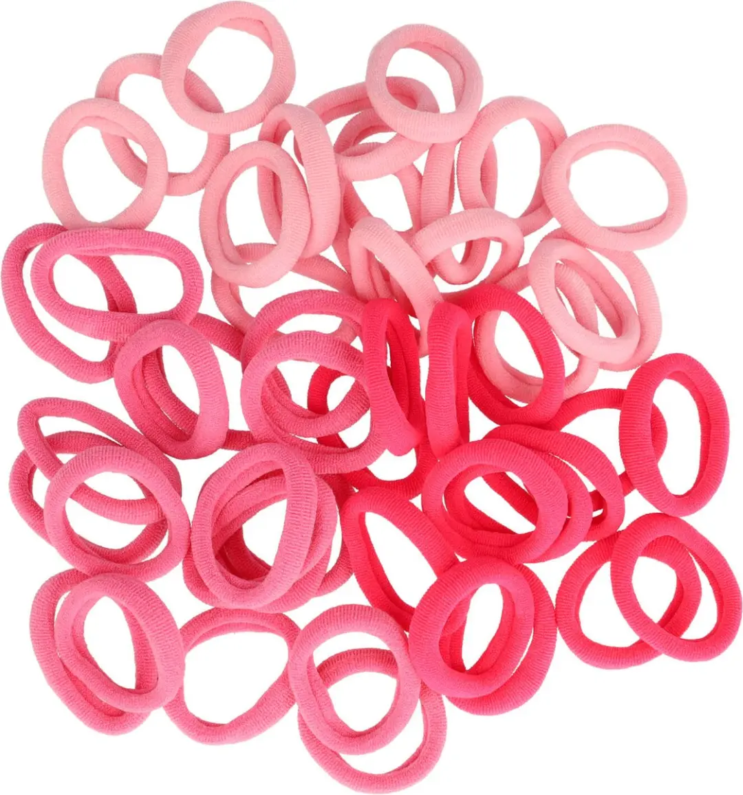 Haarsoires Haarelastiekjes Mini 3,5cm Roze