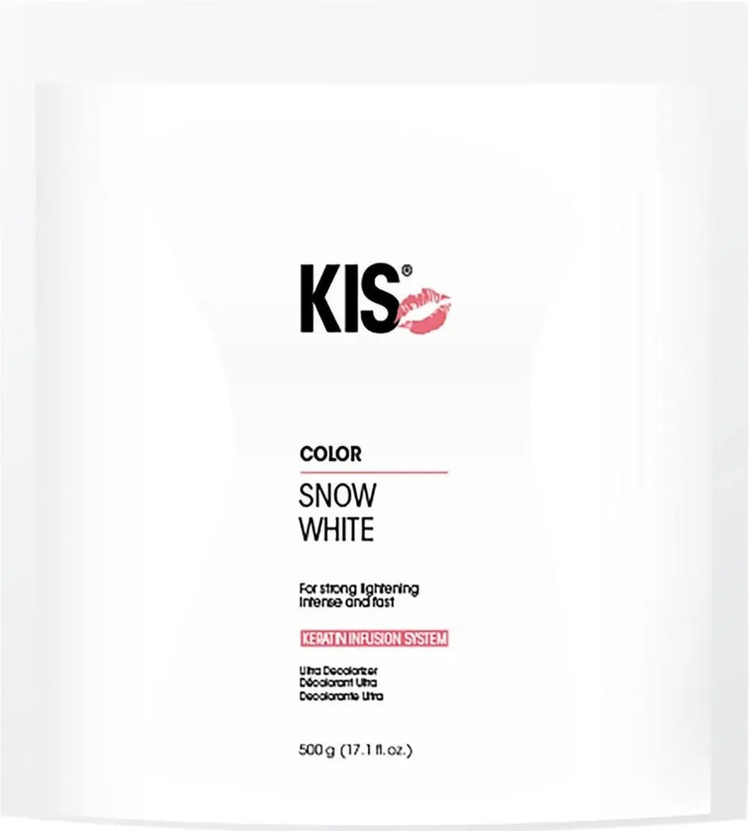KIS Snow White Bleach 500ml - Grijs Haar Ontkleuring