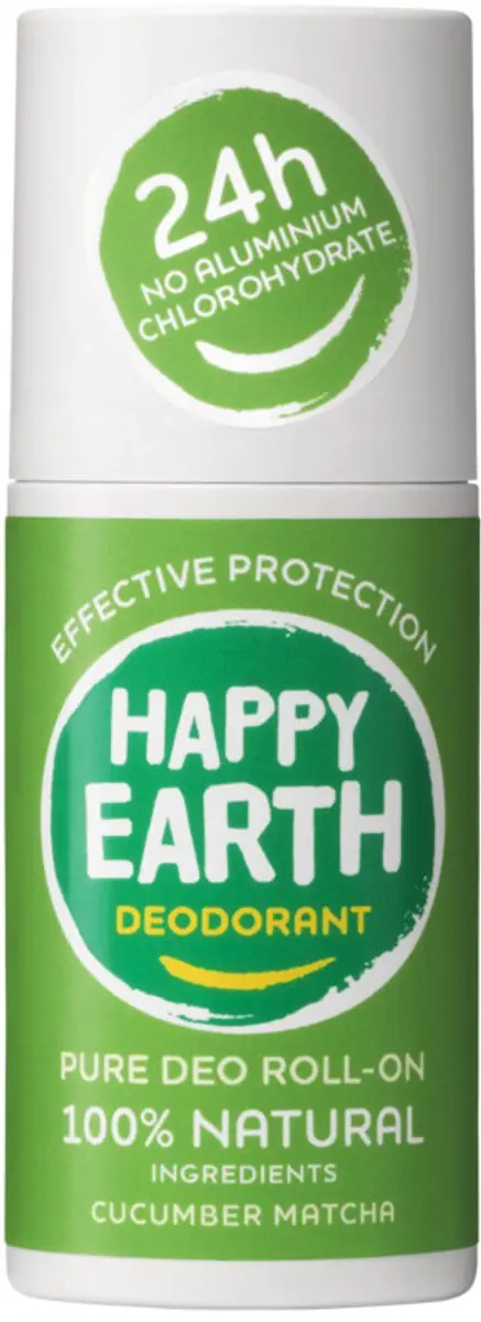 Happy Earth Deodorant Roller Cucumber Matcha 75ml