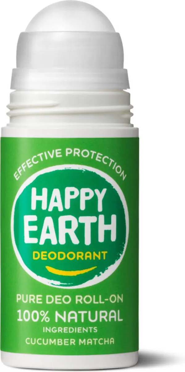 Happy Earth Deodorant Roller Cucumber Matcha 75ml