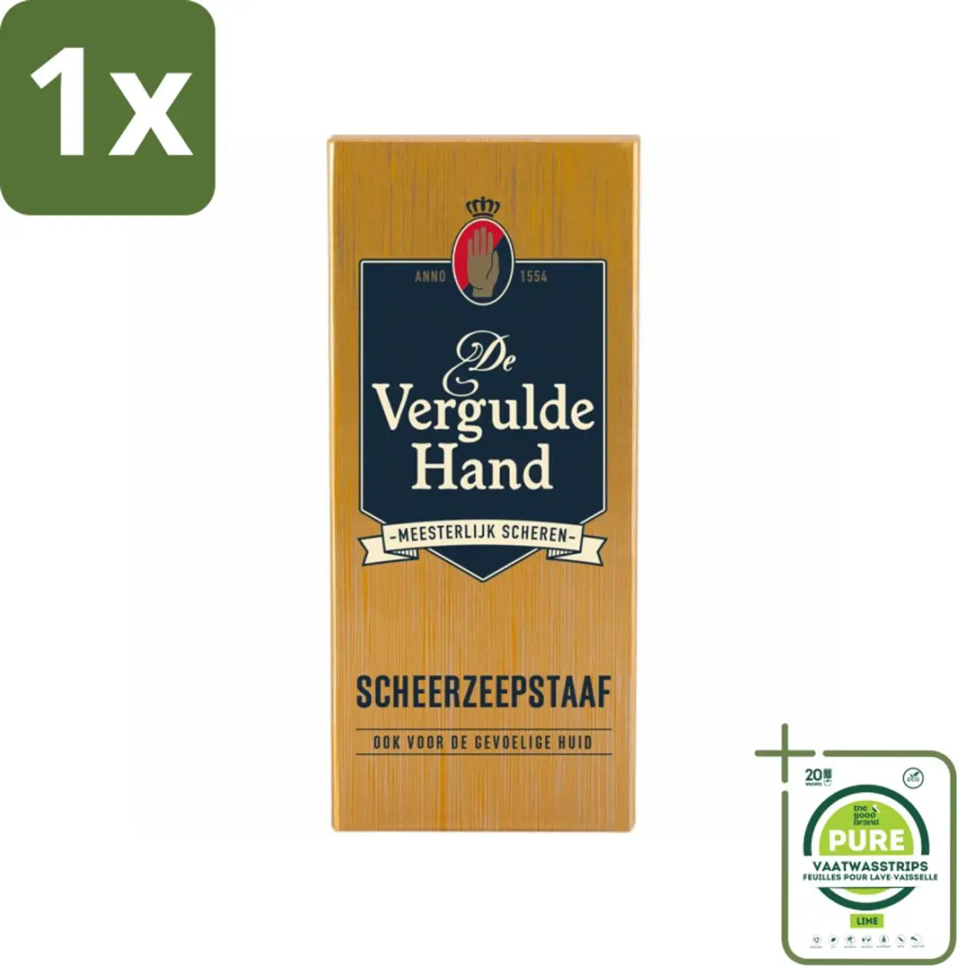 Vergulde Hand Scheerzeepstaaf 75g