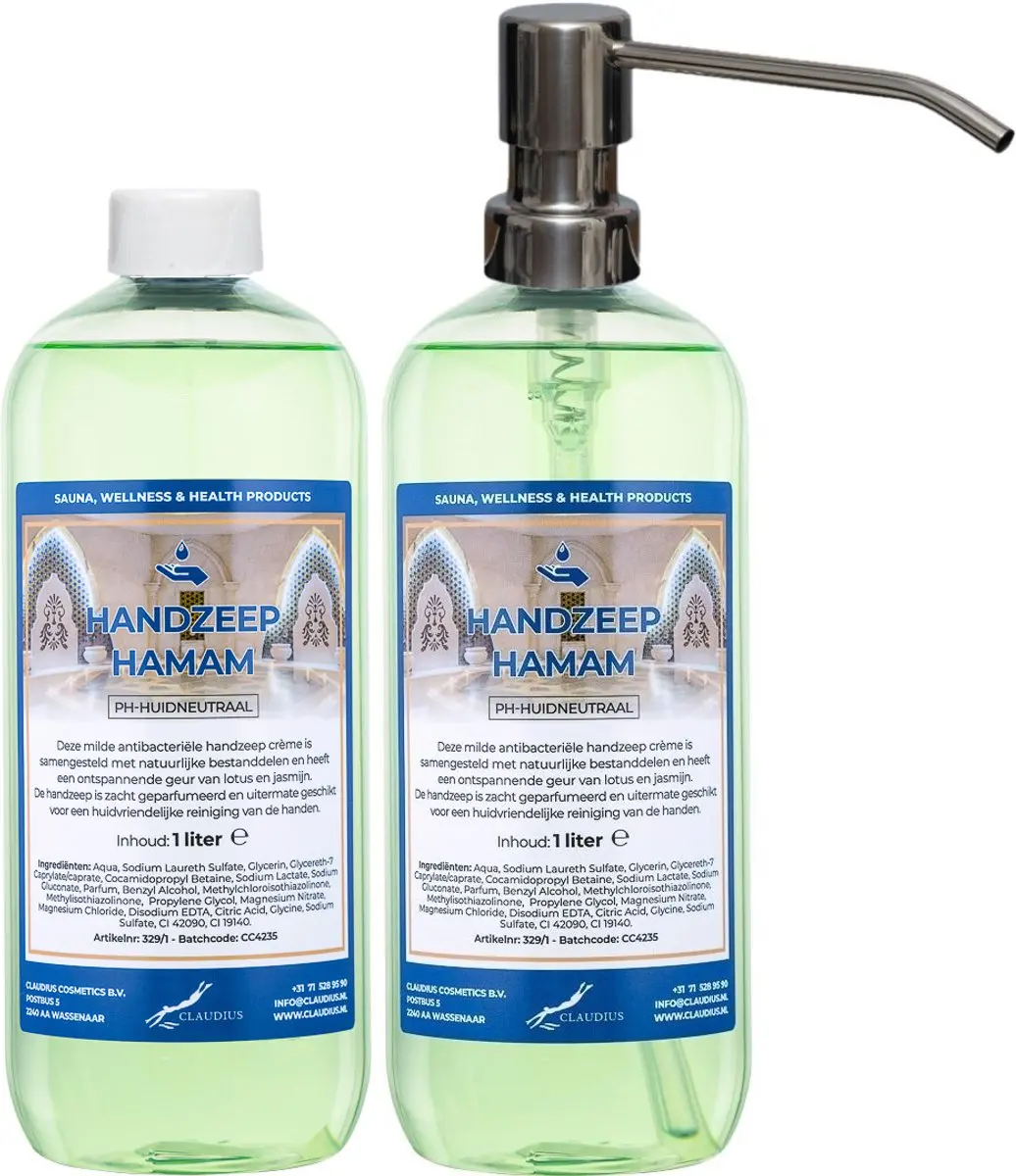 Splashbox Cosmetics Handzeep Hamam 2 Liter - 2 Stuks