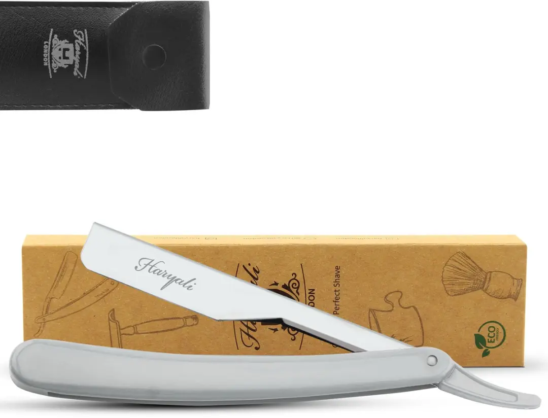 Haryali London Cut Throat Scheermes Grijs - 1 Mesje