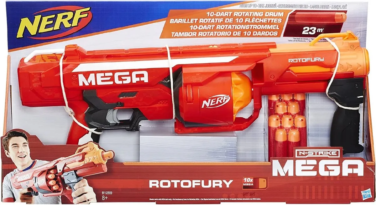 Nerf N-Strike Mega Rotofury B1269 - Speelgoedpistool