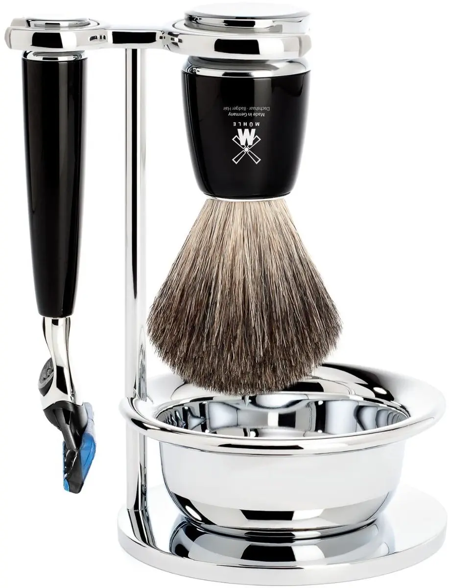 Mühle Safety Razor Rytmo Essenhout - Gesloten kam