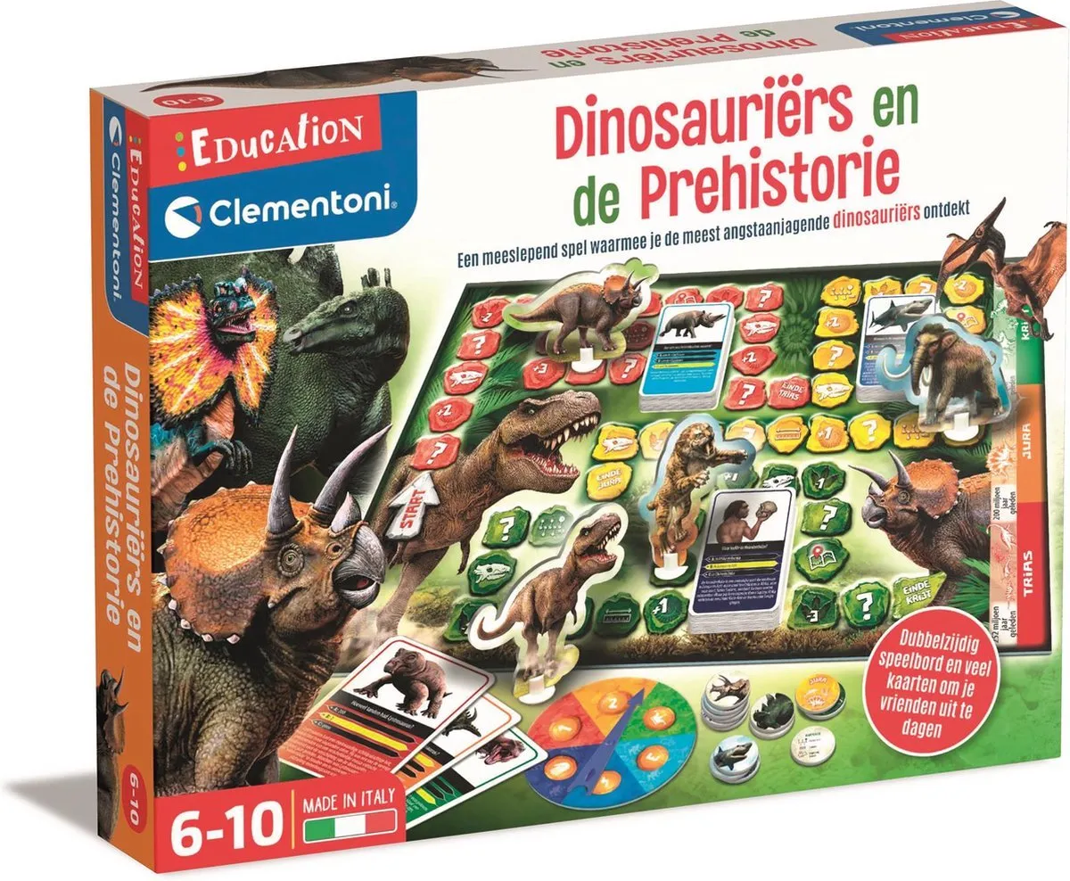 Clementoni Dinosauriërs en Prehistorie Bordspel 56202