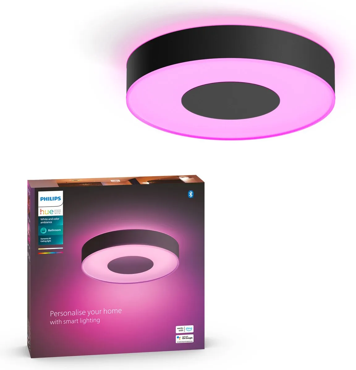 Philips Hue Xamento Badkamerplafondlamp 38cm
